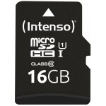 CARD 16GB Intenso Premium MicroHC 45MB/s +Adapter