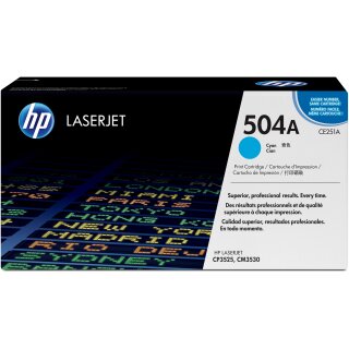 HP 504A original Colour LaserJet Toner cartridge CE251A cyan standard capacity 7.000 pages 1-pack ColorSphere