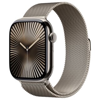 APPLE Watch Series 10 GPS + Cellular 46mm Natural Titanium Case with Natural Milanese Loop - M/L