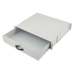 DIGITUS Schublade 2HE 483mm grau abschließbar