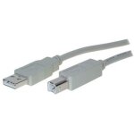 USB 2.0 A > B (ST-ST) 1,8m Adapterkabel Grau