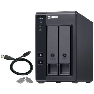 QNAP TR-002 2 Bay USB Type-C Direct Attached Storage with Hardware RAID