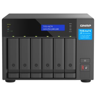 QNAP TVS-h674T-i5-32G 6-Bay NAS Intel Core i5-12400 6-core/12-thread up to 4.4GHz