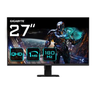 68,6cm/27" (2560x1440) Gigabyte GS27QA 16:9 QHD SS IPS 1ms 180Hz 2xHDMI DP Black
