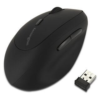 Kensington Pro Fit Ergo Maus linkshänder kabellos. schwarz