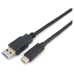 Equip Kabel USB-A 3.2 -> C St/St 2.00m 3A/20V sw