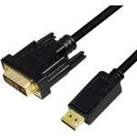 Logilink DisplayPort-Kabel DP 1.2 zu DVI 1.2 3.0m schwarz