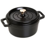 Staub La Cocotte 20cm rund. schwarz. Gusseisen