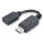 DIGITUS DisplayPort -> HDMI Adapter/Konverter, 0,15m, schw.