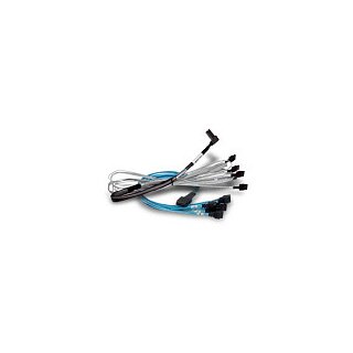 Kabel SAS Mini SAS HD auf 2x OCulink U.2 Enabler (SFF8643 auf 2x SFF8612) 1m