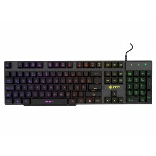 Incase Gaming Tastatur IKG-446 Regenbogen, RGB, dt. Layout retail