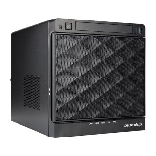 Server bluechip SERVERline T10302s Cube. Atom C3558 16 GB DDR4. 960 GB SSD. 4 x Gigabit Ethernet
