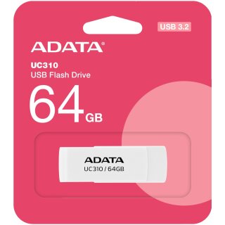 STICK ADATA USB 3.2 UC310 white 64GB UC310-64G-RWH