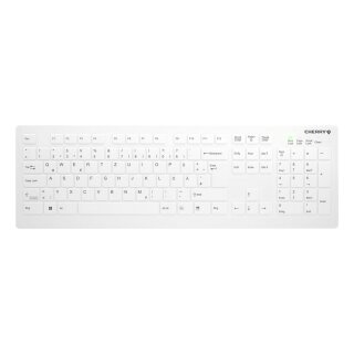 Cherry Medical Wireless AK-C8112F-FU1-W/GE - wischdesinfizierbar - 105 Tasten - deutsch - weiß