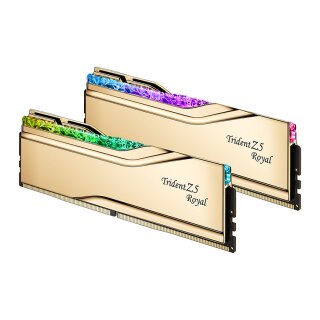 DIMM 32 GB DDR5-6000(gold, F5-6000J2836G16GX2-TR5G, Trident Z5 Royal RGB, INTEL XMP)