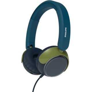 Philips TAK2000CT/00 On Ear Kopfhörer für Kinder - Blau / Grün