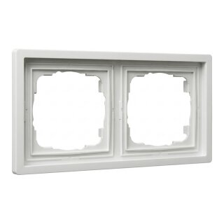 GIRA 0212112 Rahmen 2f reinweiß Flächenschalter
