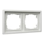 GIRA 0212112 Rahmen 2f reinweiß Flächenschalter