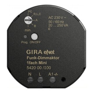 GIRA 542000 Funk Dimmaktor Mini 20 250 VA Gira eNet