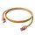 EASYLAN DualBoot LED Patchkabel RJ45 S/FTP Kat.6A Class EA mit saCon Stecker LSOH orange 5m