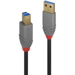 LINDY 2m USB 3.0 Typ A an B Kabel Anthra Line 5Gbit/s