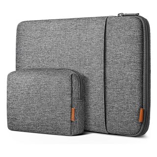 inateck Laptoptasche 13,3" mit Zubehörtasche LB01006/S1 gray