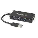 StarTech PORTABLE USB 3.0 HUB W/ GBE