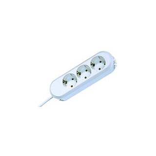 BACHMANN SMART Steckdosenleiste 3x Schutzkontakt genietet weiss 5m