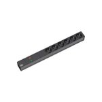 BACHMANN 48,26cm 19Zoll Steckdosenleiste 6-fach mit GVS...
