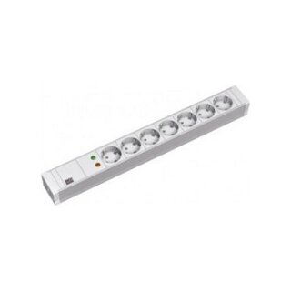 BACHMANN BASIC 48,26cm 19Zoll PVC 7xCEE7/3 1xSPD 2m CEE7/7
