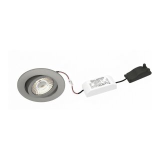 Brumberg 39263153 Nivalis LED-Einbaustrahler 230 V AC 50 Hz 8W 3000K 650lm DA 68mm ni