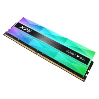 ADATA 16GB DIMM 6400 (1x 16 GB) (silber, AX5U6400C3216G-CLANRSG, Lancer Neon RGB, INTEL XMP, AMD EXPO)