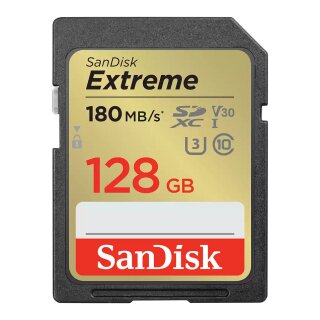 CARD 128GB Sandisk Extreme SDHC 180MB/s