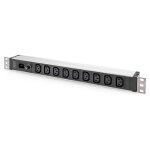 DIGITUS PDU 1U 9xC13 Ausgänge 230V/10A schwarz