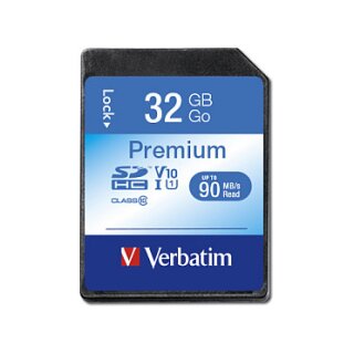 CARD 32GB Verbatim Premium HC 90MB/s