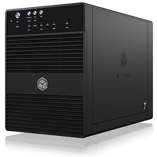 3.5 8cm SATA 4x SATA 3.5" zu 1x USB 3.0 + 1x eSATA. JBOD ICY BOX