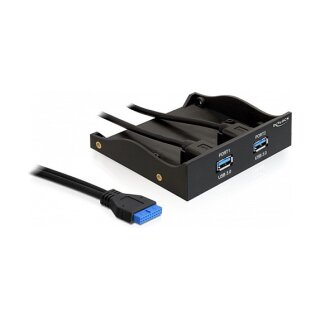 Front Panel 3,5" 2x USB 3.0 black