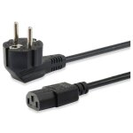 Equip Netzkabel Anschl. Schukon. 1.80m gewinkelt schwarz...