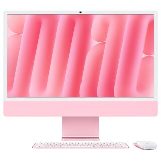 Apple 24-inch iMac with Retina 4.5K display: Apple M4 chip with 10-core CPU and 10-core GPU, 16GB, 256GB SSD - Pink