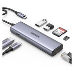 UGREEN USB-C to 2*USB3.0+HDMI+RJ 45+SD&TF +PD port Hub