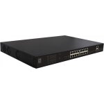 Switch 16x FE FGP-2031 2xGE 2xGSFP 19" 270W 16xPoE+