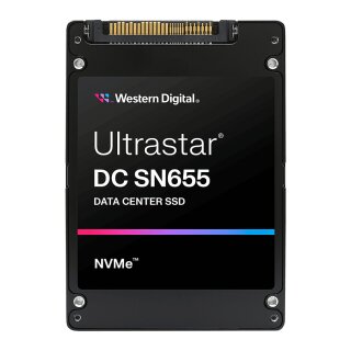 2,5" WD Ultrastar DC SN655 WUS5EC0B1ESP7Y3 - Datencenter - 30.72 TB - intern - U.3 PCIe 4.0 (NVMe)