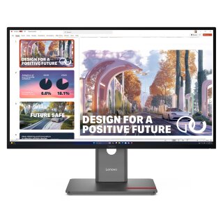 68,6cm/27" (2560x1440) Lenovo ThinkVision P27QD-40 16:9 WQHD IPS 4ms 120Hz HDMI DisplayPort USB-C USB LAN VESA KVM