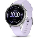 Garmin Venu 4 41mm Silikon-Armb. grau/silber/lavend