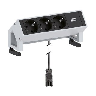 BACHMANN DESK2 3xCEE7/3 Strom 0,2m
