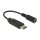 DeLock USB-C > Klinkenbuchse 14cm Adapter Schwarz
