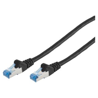 Patchkabel CAT6a RJ45 S/FTP PiMF 7,5m Schwarz