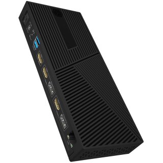 D Dockingtation 4xUSB-A/2xUSB-C/2xHDMI/DisplayPort ICY BOX Black