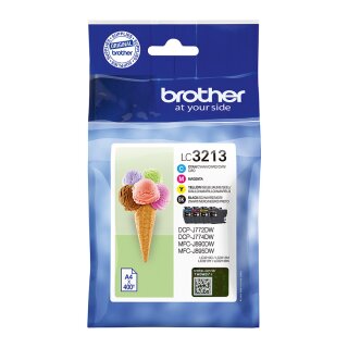 Brother Tinte LC-3213VALDR Value Pack (BK/C/M/Y)