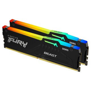 KINGSTON 16GB 5600MHz DDR5 CL40 DIMM Kit of 2 FURY Beast RGB